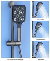 Meilleure vente Robinet de douche mural à poignée unique en laiton et céramique Mélangeur de baignoire et de douche pour hôtel, villa, salles de bain