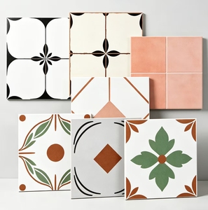 Piastrelle Decorative Floreali Artistiche, Colorate Opache e Lucide 600*600 per Arredamento Interno - Product Image 1