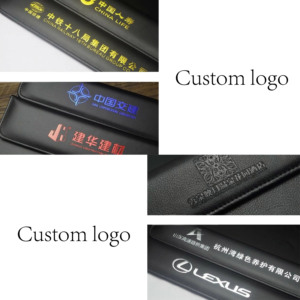 PU — tapis en cuir PU avec logo personnalisé, pour écriture, réunion d'affaires, dossier de conférence, fente pour dossier, accessoire de table de bureau, A4 - Product Image 6