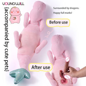 Superzacht dinosaurus knuffel met afneembare volwassenenbevestiging voor sensorisch comfort en knuffelplezier, origineel cadeau voor volwassenen, seksspeeltjes - Product Image 6