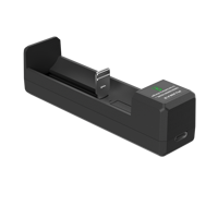 Batterie au lithium PUJIMAX Type C à fente unique 3,7 V 18650 pour batteries Li-ion 21700 26650 26700 22650 16340 CR123 20700 14500 14650