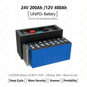 12V <b>24V</b> Lithium 100Ah 200Ah Deep Cycle LFP <b>Battery</b> for Solar Marine Trolling Van Golf Carts DEL-2406 <b>24v</b> 200ah Lithium <b>Battery</b> L - Product Image 2