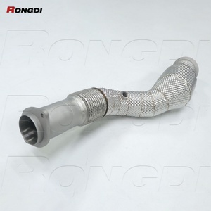 ท่อดาวน์ไปป์แบบแคทเทดสำหรับ G80 M3 S58 BMW M2 G82 G87 3.5 "ถึง3" ระบบท่อไอเสียชนิดหนึ่ง - Product Image 3