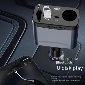 Mới Đến Không Dây Nhanh Chóng Sạc Xe Hơi Sạc 100W Siêu Nhanh Chóng Sạc Đa Chức Năng Chuyển Đổi Cắm USB Adapter Pd 3 Trong 1 Sạc - Product Image 6