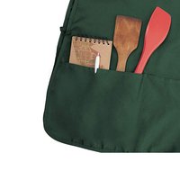 Tablier unisexe double face avec poches, en tissu polyester tissé, imprimé numérique, personnalisable pour restaurant, bar et nettoyage