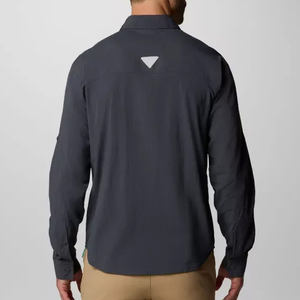 Camisa de pesca de poliéster con botones, impermeable, con capucha, estampado hawaiano extra grande, de alta calidad, MOQ bajo, venta al por mayor. - Product Image 2