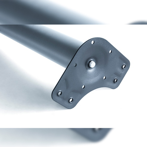 Emuca EMUCA Set di 4 gambe da tavolo regolabili diametro 60 mm in acciaio grigio metallizzato per armadi da cucina mobili gambe 2034525 - Product Image 3