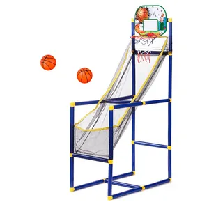 Outdoor Indoor Lifting mobile Freestanding basket Training Arcade giocattolo per bambini canestro da basket Indoor Basketball Board