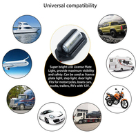 6 LED 12-24V, éclairage universel de plaque d'immatriculation de voiture, camion, camping-car, remorque, fourgonnette, feux arrière, ampoules blanches, éclairage étanche