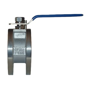 Válvula de bola flotante delgada de acero inoxidable italiana Q41F-16P de paso directo con brida de acero fundido para aplicaciones de calentamiento de aceite - Product Image 3