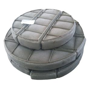 Almohadilla de malla Desempañador Vapor Separación de líquidos <span class=keywords><strong>SS</strong></span> 304L Construcción Malla de alambre de punto Desempañador Almohadilla Malla Eliminador de niebla - Product Image 1
