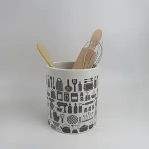 Eco-friendly Ceramic Kitchen Utensil Holder For Sale