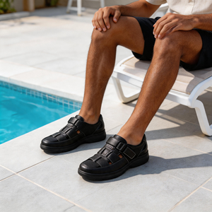 CACATUA Sandali da <span class=keywords><strong>Uomo</strong></span> Traforati con <span class=keywords><strong>Velcro</strong></span> Regolabile, Punta Chiusa, Stile Romano, Morbidi e Confortevoli, Antiscivolo, Casual, per Camminata Estiva 20251014-3 - Product Image 5