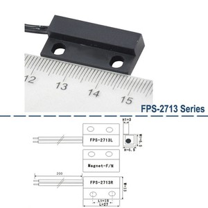 Sensor de Proximidad Magnético Industrial de Alto Rendimiento SZFAST, Interruptor de Contacto para Puerta, Sistema de Alarma FPS-255R, ABS Negro - Product Image 4