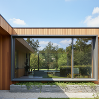 Profil de fenêtre fixe en aluminium anodisé durable D-top CE NFRC, rupture de pont thermique, anti-poussière pour les appartements en zone désertique