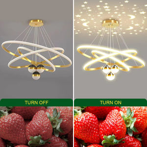 Материал ретро украшение подвесной Железный Lampara Colgante De Techo винтажная декоративная современная светодиодная кольцевая люстра подвесной светильник - Product Image 5