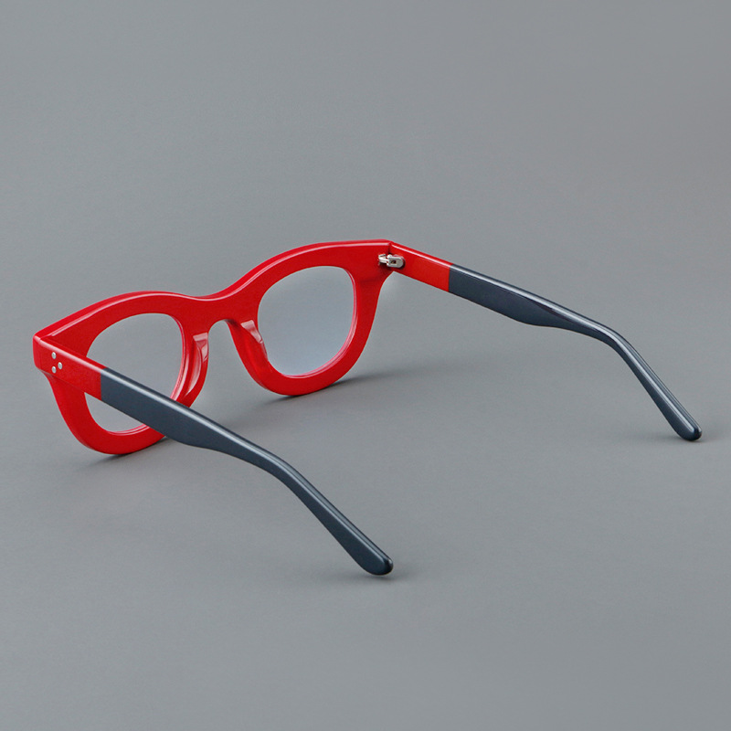 2115アセテートスクエア老眼鏡男性女性ヴィンテージ赤白黒眼鏡フレーム