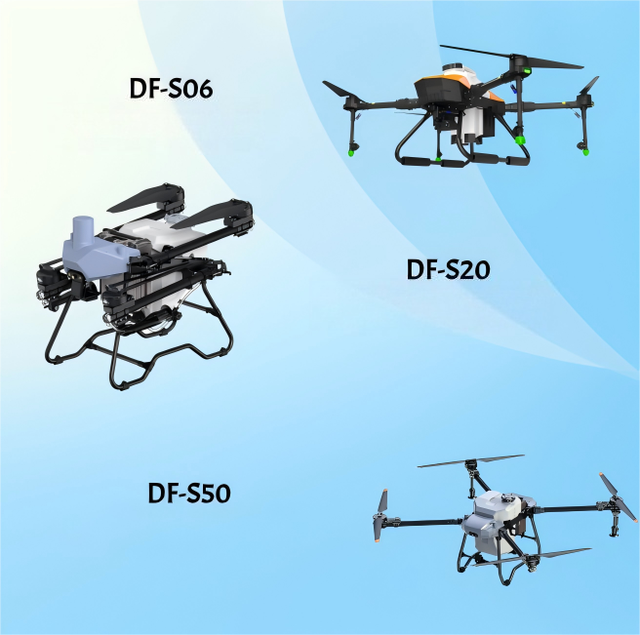 DF-S06 DF-S20 DF-S50 Spraying Drone with Spray tank Capacities of with Remote Controller and Batteries, Ready to Fly.
