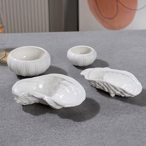 Organisateur de cuisine, assiette en céramique pour huîtres, assiette irrégulière exquise pour sushis et sashimis, plateau à dessert multifonction réutilisable, hôtel - Product Image 2