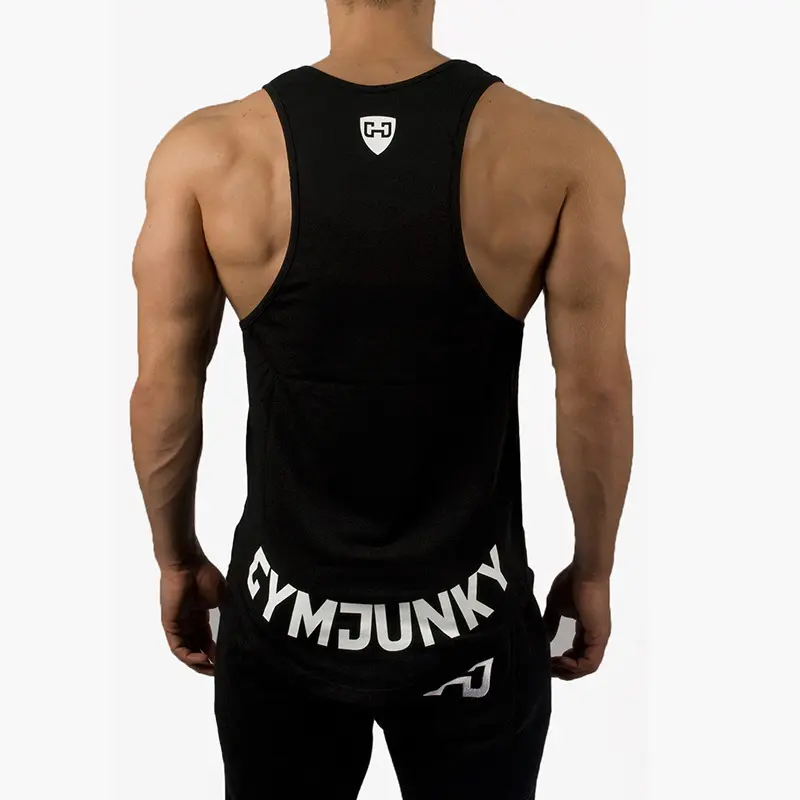 2022 Muscle Fitness Mens Brother Black White Sports Vest Fitness Stringer Shirt Gym Men's Tank Tops