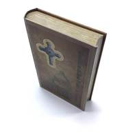 Livre vide de papier de forme de Bible d'OEM avec l'impression couleur faite sur commande menée de dossier de fenêtre
