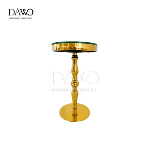 Set Moderno di Bancone <span class=keywords><strong>Bar</strong></span> Portatile con Struttura in Acciaio Inox Dorato per Giardini, Ristoranti, Hotel e Centri Commerciali - Product Image 4