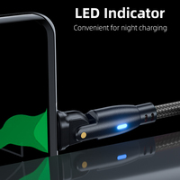 Soporte 100W PD 100W 5A 60W 3A USB Tipo-C Cable de datos de carga rápida para iPhone Mac Pro 180 grados giratorio Nylon IOS Compatible