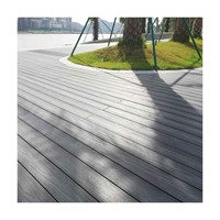 Planches de terrasse en composite WPC de FoShan, gris foncé, imperméables, pour l'extérieur, dalles de terrasse en WPC, résistantes aux moustiques et aux termites