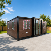 Maison préfabriquée extensible en conteneur avec structure en acier de 20 pieds ou 40 pieds, 1, 2, 3 ou 4 chambres, cuisine de luxe, maison portable, villa
