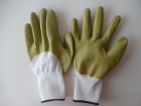 Gants de travail en polyester 13 jauges, très demandés, avec revêtement en nitrile lisse 3/4, durables et flexibles, couleur et logo personnalisables