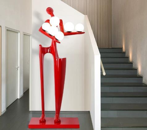 High Quality Modern Minimalist Nordic Design Luxury LED Floor Hotel Living Room Luxury Corner Standing Light Art Floor Lamp