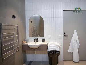Module de salle de bain préfabriqué moderne à structure en acier, prêt à être expédié, avec aluminium et acrylique, <span class=keywords><strong>pour</strong></span> villa, appartement, hôtel - Product Image 3