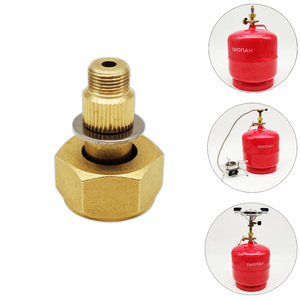 Adaptateur de réservoir de propane pour cuisinière à gaz portable, connecteur en laiton pour utilisation en camping en plein air - Product Image 4