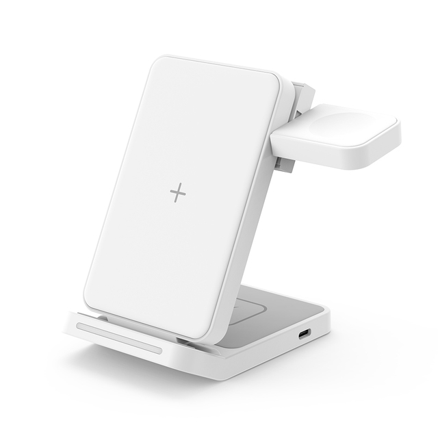 YFZN 3 in 1 Wireless Charger 15W Fast Chargeing Wireless Charger Station for Samsung for Google for HUAWEI Watch