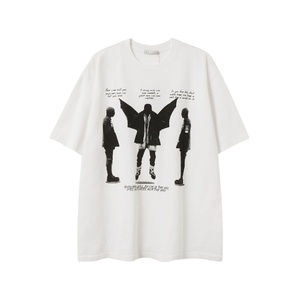 เสื้อยืดแขนสั้นผู้ชายลายพิมพ์ธีมดาร์ก พารอดี้ ตัวละคร แบรนด์ Summer Street Hip-Hop ทรงปกติ ผ้าฝ้าย 100% - Product Image 2
