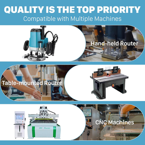 2025 Hot Selling 8mm CNC Computer <strong>Engraving</strong> <strong>Tools</strong> Round Bottom Router Bit Woodworking Milling Cutter Cove Box Bit - Product Image 6