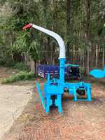 Récolteuse de fourrage automatique à une rangée à haute efficacité montée sur tracteur avec boîte de vitesses et prise de force (PTO) pour la coupe de maïs et de paille
