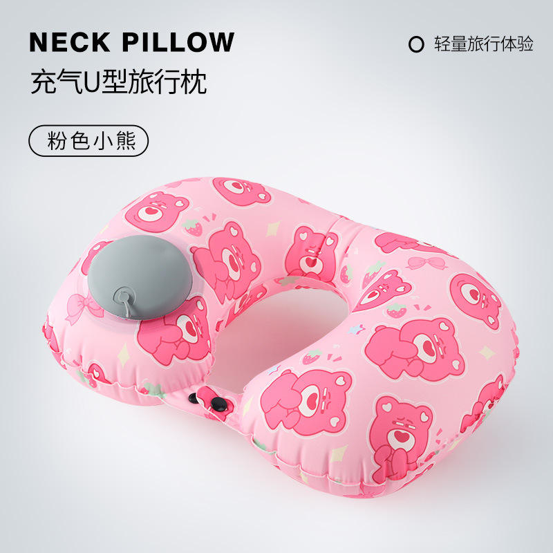 Ours rose en soie glacée