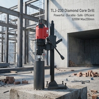 Machine de forage à noyau diamanté industrielle TLJ 3300W 230mm, équipement de forage de béton robuste