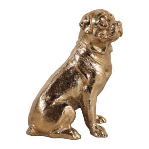Statua di Cane in Alluminio per Decorazione Casa e Ufficio, Esposizione su Mensola o Tavolino da Caffè - Product Image 2