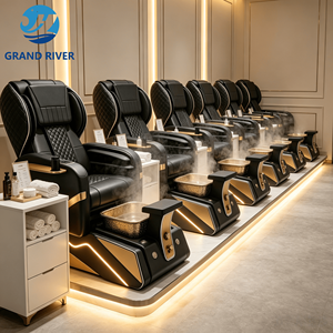 Sillón de Pedicura de Lujo Grandriver, Sillón de Spa para Pedicura <span class=keywords><strong>con</strong></span> Drenaje, Nuevo Diseño, Sillón de Pedicura para Salón de Belleza <span class=keywords><strong>con</strong></span> Vaporizador - Product Image 1