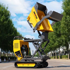 HY-A05 Mini camion hydraulique chenillé Dumper recruter Agent pas cher petit transporteur sur chenilles usine directement vente Mini Dumpers - Product Image 4
