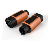 Adaptateur de charge EV compact et portable GB/T vers Type 1, 190 mm, petite taille, gain de place, à emporter dans la voiture, utilisable à tout moment
