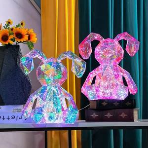 منتج جديد من MC لعام 2024 هدية عيد الحب دب ضوء ليد ديكور أعياد ميلاد فيلم ثلاثي الأبعاد Pvc ملون - Product Image 4