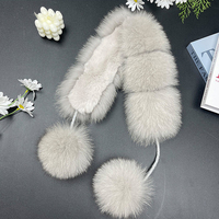 Écharpe d'hiver en fausse fourrure de renard pour femme, écharpe circulaire moelleuse de haute qualité, cache-cou personnalisé en vison, chauffe-cou