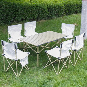 Mesa y <span class=keywords><strong>Sillas</strong></span> Plegables <span class=keywords><strong>de</strong></span> Metal Ligeras <span class=keywords><strong>de</strong></span> Buena Calidad para Uso en Exteriores, Campamentos, Patios y Hoteles - Product Image 4