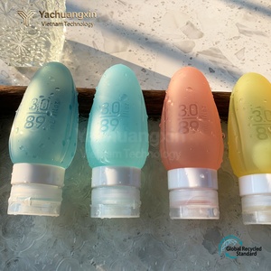 Bouteilles de voyage en silicone, gel souple, bouteilles de voyage pour l'extérieur, rangement portable, shampoing, gel douche, 89 ml - Product Image 2