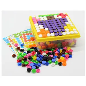 DIY Toy Educational Jigsaw Board Game 3D Pegs Mosaic Pictures Puzzles