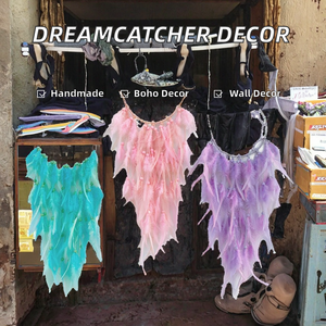 Atrapasueños Bohemios Hechos a Mano al por Mayor para Colgar en la Pared, Decoración del Hogar, Dormitorio, Balcón, Jardín, Fiesta, Cafetería, con Cuentas Pequeñas - Product Image 2