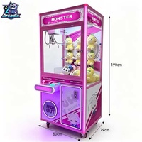 Machine à griffes commerciale à monnayeur pour attrapeurs de peluches, équipement d'amusement à récompense, vente en gros d'usine, faible bruit